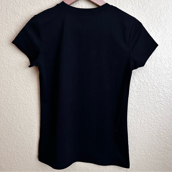 Sister Fashion Embellished Black Short Sleeve Crewneck Tee - Picture 2 of 10
